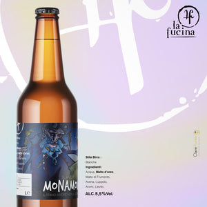 12 bottiglie 33cl Mon Amour - Blanche - Lotto 01/21 - Birra di Pescolanciano, Molise